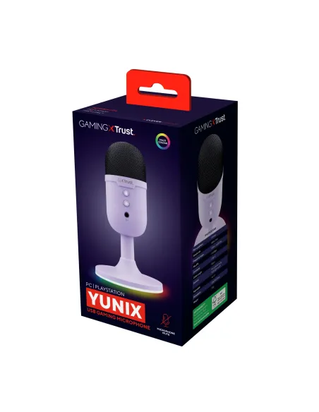 Trust GXT 234P Yunix Púrpura Micrófono de superficie para mesa Trust GXT 234P Yunix Púrpura Micrófono de superficie para mesa
