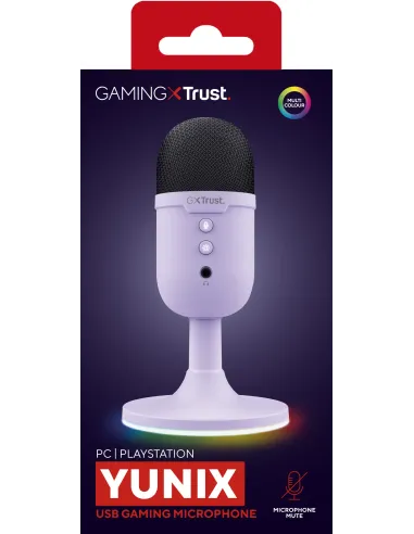 Trust GXT 234P Yunix Púrpura Micrófono de superficie para mesa