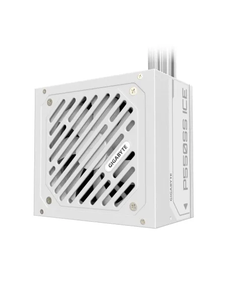GIGABYTE P550SS ICE Fuente de Alimentación - PCIe 5.0, 80 PLUS Silver, Ventilador de 120 mm, Compatible con ATX 3.0, Enchufe EU