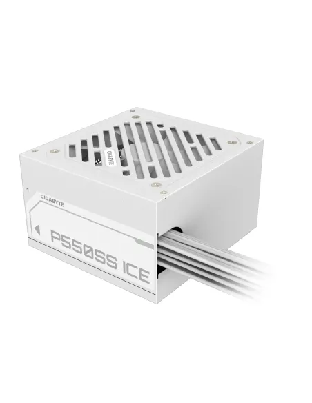 GIGABYTE P550SS ICE Fuente de Alimentación - PCIe 5.0, 80 PLUS Silver, Ventilador de 120 mm, Compatible con ATX 3.0, Enchufe EU