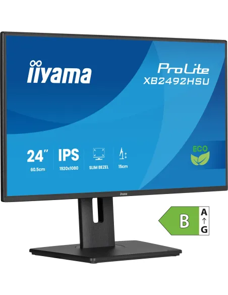 iiyama ProLite XB2492HSU-B1 pantalla para PC 61 cm (24") 1080 x 1920 Pixeles Quad HD LED Negro
