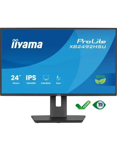 iiyama ProLite XB2492HSU-B1 pantalla para PC 61 cm (24") 1080 x 1920 Pixeles Quad HD LED Negro