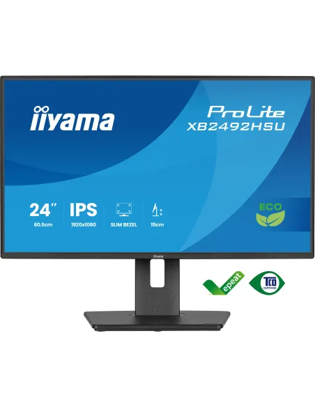 iiyama ProLite XB2492HSU-B1 pantalla para PC 61 cm (24") 1080 x 1920 Pixeles Quad HD LED Negro
