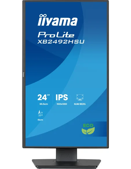 iiyama ProLite XB2492HSU-B1 pantalla para PC 61 cm (24") 1080 x 1920 Pixeles Quad HD LED Negro