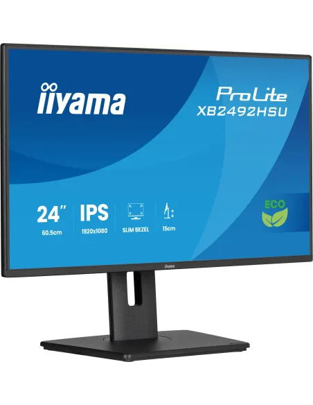 iiyama ProLite XB2492HSU-B1 pantalla para PC 61 cm (24") 1080 x 1920 Pixeles Quad HD LED Negro