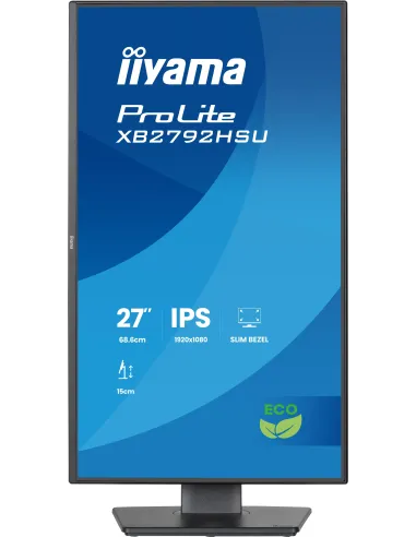 iiyama ProLite XB2792HSU-B1 pantalla para PC 68,6 cm (27") 1080 x 1920 Pixeles Quad HD LED Negro