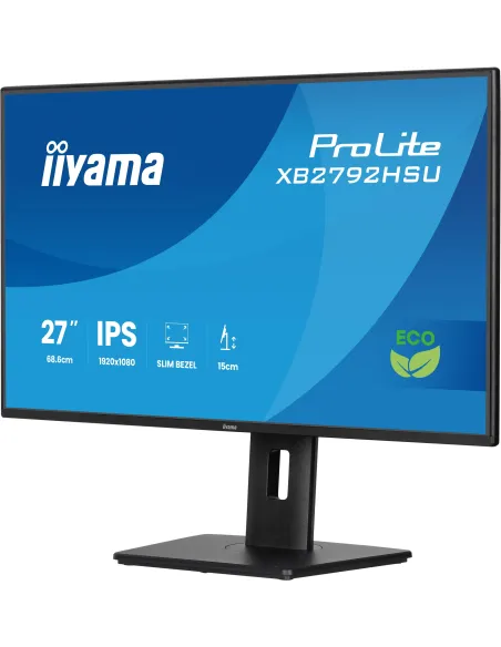 iiyama ProLite XB2792HSU-B1 pantalla para PC 68,6 cm (27") 1080 x 1920 Pixeles Quad HD LED Negro