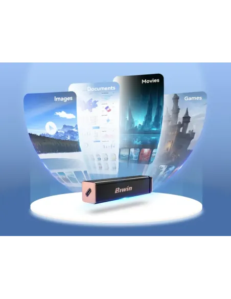 Biwin PD2000 4 TB USB Tipo C USB 3.2 Gen 2x2 Púrpura