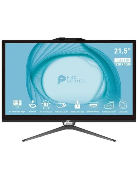 Ordenador all in one aio msi pro ap222t - 442es i5 - 14400 8gb ssd 500gb 22 pulgadas tactil freedos
