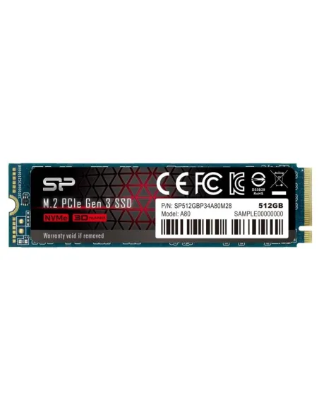 Disco duro interno ssd silicon power ace a80 512gb m.2 pci express