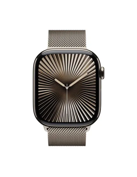 Smartwatch apple watch series 10 gps + cell 46mm natural titanium milanese loop m - l