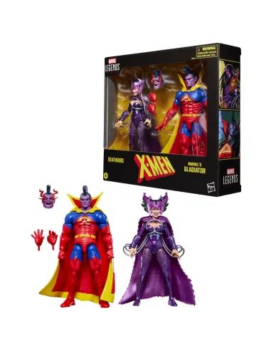 Pack de 2 figuras hasbro marvel legends series x - men deathbird vs marvel's gladiator