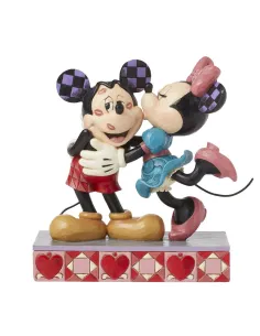 Figura enesco disney mickey & minnie love
