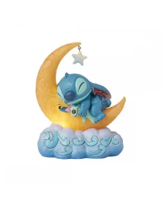 Figura luminosa enesco disney stitch y scrump en la luna