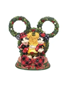 Figura diorama enesco disney mickey y minnie