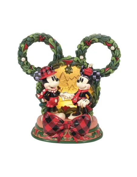 Figura diorama enesco disney mickey y minnie