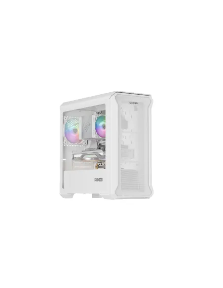 GENESIS Irid 503 Mini Tower Transparente, Blanco