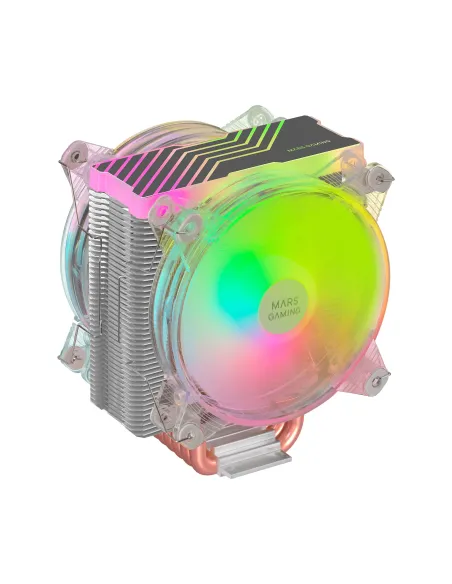 Mars Gaming Disipador CPU Triple ARGB, 6 Heatpipes HCT, TDP 220 W, 2 Ventiladores 12 cm, MCPU66