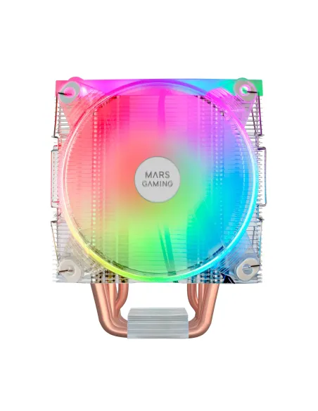 Mars Gaming Disipador CPU Triple ARGB, 6 Heatpipes HCT, TDP 220 W, 2 Ventiladores 12 cm, MCPU66