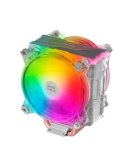 Mars Gaming Disipador CPU Triple ARGB, 6 Heatpipes HCT, TDP 220 W, 2 Ventiladores 12 cm, MCPU66