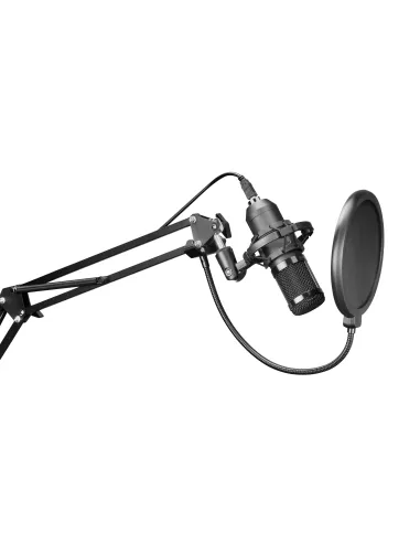 Mars Gaming MMICPRO, Micrófono PC USB, Condensador, Ultra-alta Definición Streamings, ASMR, Negro