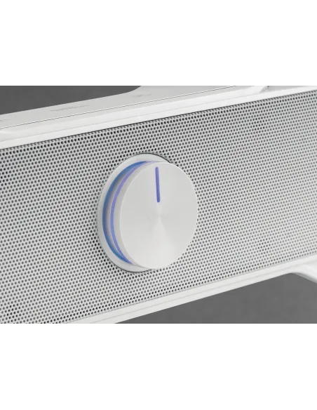 Mars Gaming MSBXW Blanco, Barra de Sonido RGB, Bluethooth 5.0+Jack 3.5, Sonido DSP 10W