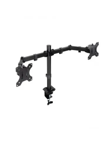 TooQ Soporte de Mesa para 2 Pantallas 17"-27", Negro