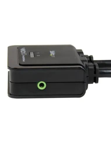 StarTech.com Conmutador Switch KVM 2 puertos HDMI USB Audio con Cables Integrados - 1080p