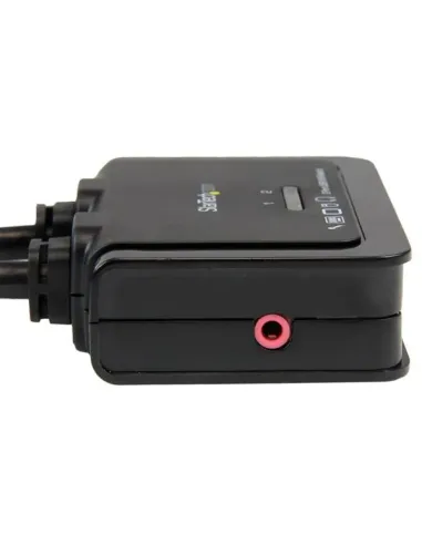 StarTech.com Conmutador Switch KVM 2 puertos HDMI USB Audio con Cables Integrados - 1080p