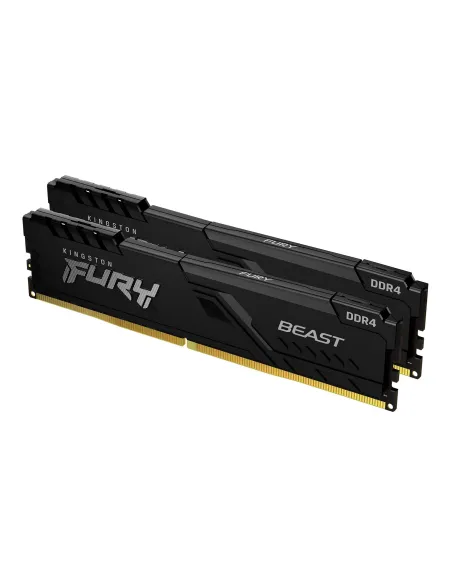 Kingston Technology FURY Beast 32GB 3200MT s DDR4 CL16 DIMM (Kit de 2) 1Gx8 Black