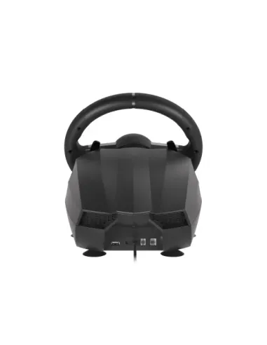 GENESIS Seaborg 400 Negro, Plata USB Volante + Pedales Nintendo Switch, PC, PlayStation 4, Playstation 3, Xbox 360, Xbox One,