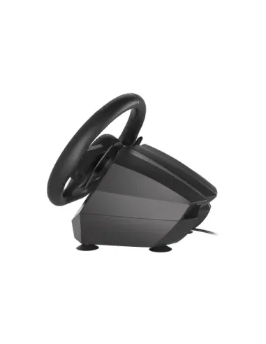 GENESIS Seaborg 400 Negro, Plata USB Volante + Pedales Nintendo Switch, PC, PlayStation 4, Playstation 3, Xbox 360, Xbox One,