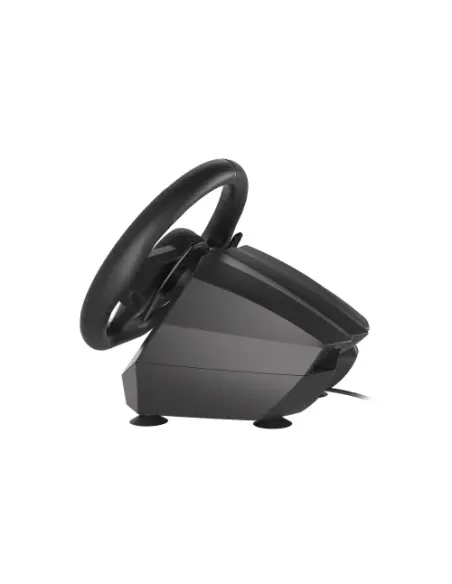 GENESIS Seaborg 400 Negro, Plata USB Volante + Pedales Nintendo Switch, PC, PlayStation 4, Playstation 3, Xbox 360, Xbox One,