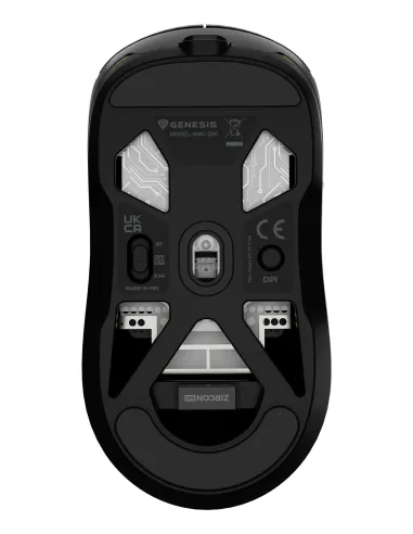 GENESIS Zircon 660 ratón Juego mano derecha RF Wireless + Bluetooth + USB Type-A Óptico 12000 DPI