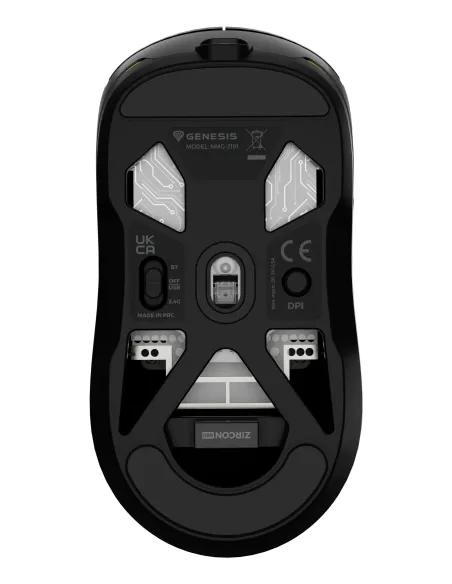 GENESIS Zircon 660 ratón Juego mano derecha RF Wireless + Bluetooth + USB Type-A Óptico 12000 DPI