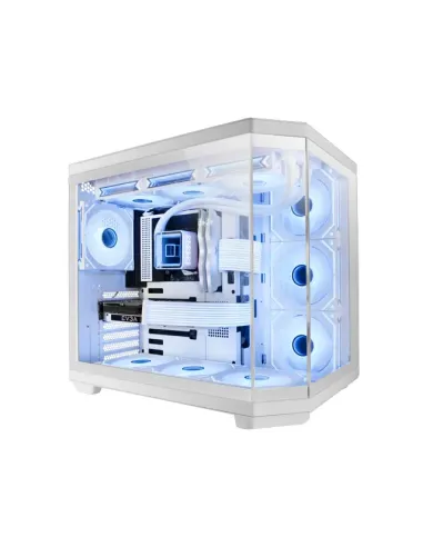Mars Gaming MC-3TCORE, Caja Gaming Custom ATX, Triple Ventana Cristal Templado Extraíble, Cámara Dual, Semitorre Compatible con