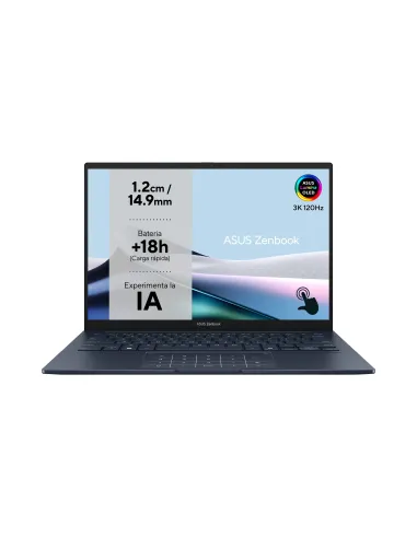 ASUS Zenbook 14 OLED UX3405CA-PZ284W - Ordenador Portátil 14" WQXGA+ 120Hz (Intel Core Ultra 7 255H, 16GB RAM, 1TB SSD, Arc