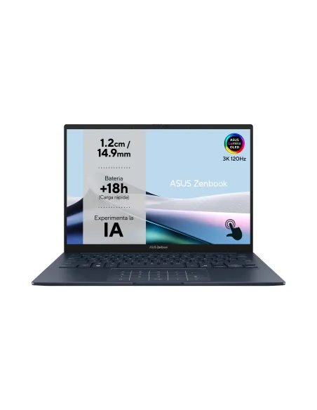 ASUS Zenbook 14 OLED UX3405CA-PZ284W - Ordenador Portátil 14" WQXGA+ 120Hz (Intel Core Ultra 7 255H, 16GB RAM, 1TB SSD, Arc