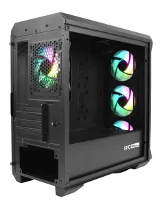 GENESIS Irid 503 ARGB Micro Torre Negro, Transparente 2