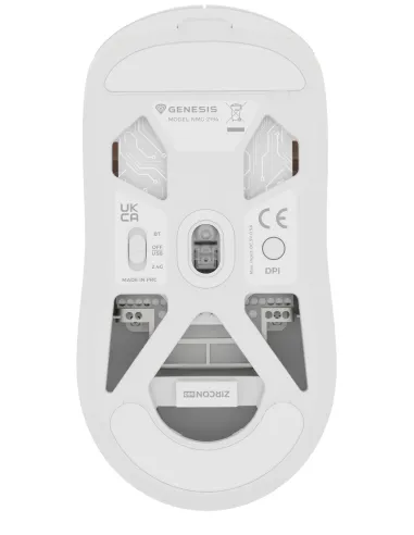 GENESIS NMG-2194 ratón Juego Ambidextro Bluetooth + USB Type-C Óptico 26000 DPI