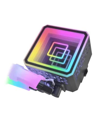 Mars Gaming ML-ULTRA360 Negro, Refrigeración Líquida CPU, TDP 650W, Espejo Infinito, 3 Ventiladores Silenciosos FDB ARGB, Tubos