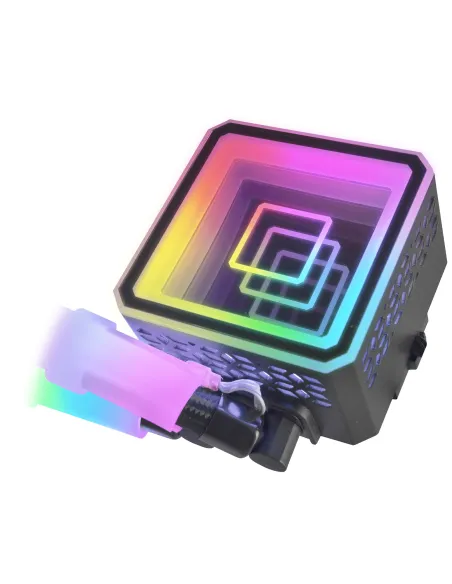 Mars Gaming ML-ULTRA360 Negro, Refrigeración Líquida CPU, TDP 650W, Espejo Infinito, 3 Ventiladores Silenciosos FDB ARGB, Tubos