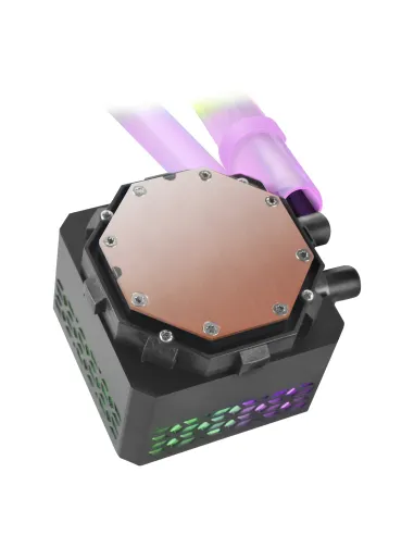 Mars Gaming ML-ULTRA360 Negro, Refrigeración Líquida CPU, TDP 650W, Espejo Infinito, 3 Ventiladores Silenciosos FDB ARGB, Tubos