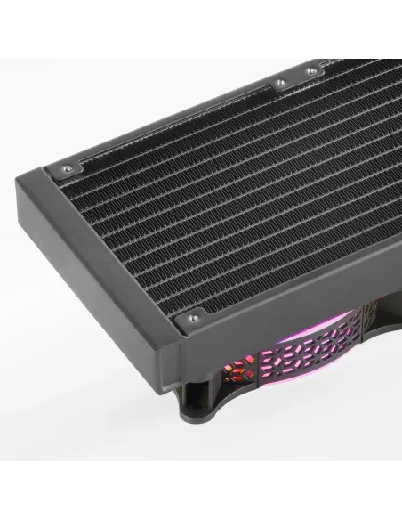 Mars Gaming ML-ULTRA360 Negro, Refrigeración Líquida CPU, TDP 650W, Espejo Infinito, 3 Ventiladores Silenciosos FDB ARGB, Tubos