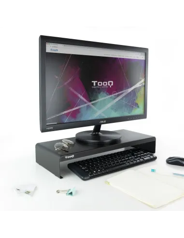 TooQ TQMR0121 soporte para monitor Escritorio Negro