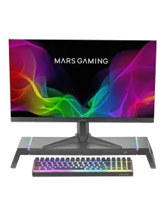 Mars Gaming MGS-ONE Negro, Soporte Monitor RGB Chroma, Tamaño Ajustable, Soporte Smartphone y Tablet, USB Frontal 2.0 2