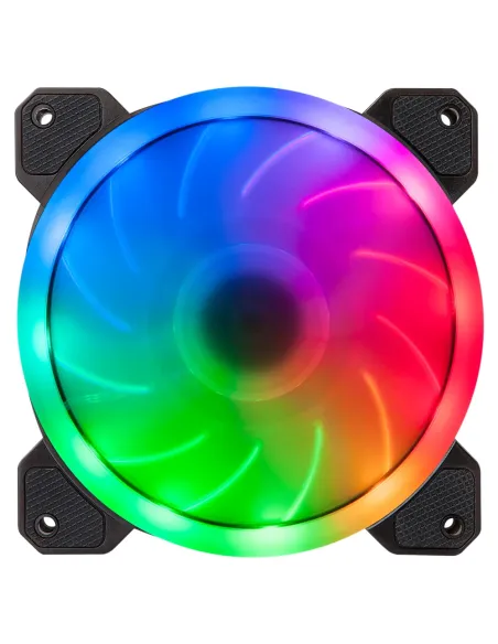 Hiditec N5-ARGB Carcasa del ordenador Ventilador 12 cm Negro