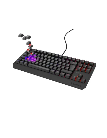GENESIS Thor 230 TKL teclado Juego USB QWERTY Español Negro GENESIS Thor 230 TKL teclado Juego USB QWERTY Español Negro