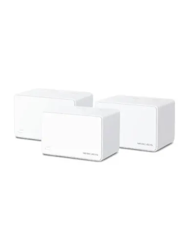 Mercusys Halo H80X (3-pack) Doble banda (2,4 GHz / 5 GHz) Wi-Fi 6 (802.11ax) Blanco Interno