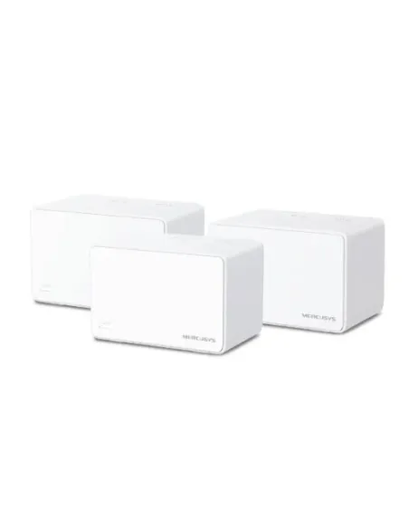 Mercusys Halo H80X (3-pack) Doble banda (2,4 GHz / 5 GHz) Wi-Fi 6 (802.11ax) Blanco Interno